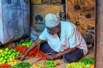 Spice Seller, Darajani Market, Stone Town, Zanzibar, Tanzania